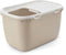 Savic Hop In Giant - Kattenbak Giant - Instap Boven - Mokka/Wit - 74 x 49,7 x 43 cm