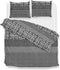 Zo!Home Carmo - Dekbedovertrek - Lits-jumeaux - 240x200/220 cm + 2 kussenslopen 60x70 cm - Black/White