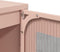 vidaXL - Hoge - kast - 68x39x123 - cm - staal - roze