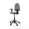 Piqueras y Crespo B2D01RN - Bureaustoel - Hoogteverstelbaar met armleuning - Lichtgrijs