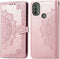 iMoshion Hoesje Geschikt voor Motorola Moto E40 / Moto E30 Hoesje Met Pasjeshouder - iMoshion Mandala Bookcase - Rosé Goud