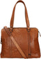 Leren Laptop Schoudertas - Kansas - Brandy Cognac