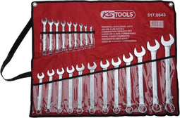 KS Tools 517.0043 Ring-steeksleutelset 21-delig Sleutelbreedte (metrisch) 32 mm