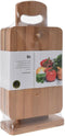 Excellent Houseware Broodplankjes met houder - 6x - bamboe hout - 22 x 15 cm