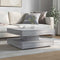 vidaXL - Salontafel - 360 - graden - draaibaar - 70x70x34,5cm - grijs - sonoma - eiken