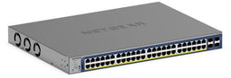 Netgear GS752TXP - Managed Switch - 48x Gigabit PoE+ poorten - 4x SFP+ uplink poorten