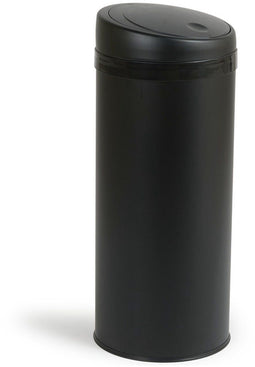 Umuzi cleaning Prullenbak 50L - Rond - Push Bin - Mat zwart - Ø30cmx72cm(H)