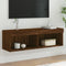vidaXL - Tv-meubel - met - LED-verlichting - 100x30x30 - cm - bruin - eikenkleur