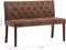 vidaXL - Bankje - 120 - cm - kunstsuède - bruin