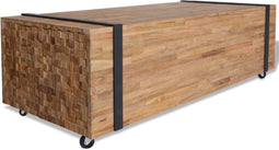 vidaXL - Salontafel - 110x45x38 - cm - massief - teakhout