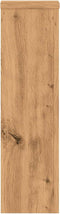 vidaXL - Plantenstandaards - 2 - st - 17x17x60 - cm - hout - artisanaal - eikenkleurig