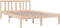 vidaXL - Bedframe - massief - hout - 120x190 - cm