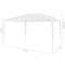 vidaXL - Partytent - 3x4 - wit