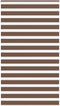 vidaXL - Zebra - rolgordijn - 135x230 - cm - stofbreedte - 130,9cm - polyester - bruin