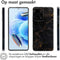 iMoshion Hoesje Geschikt voor Xiaomi Redmi Note 12 Pro Hoesje Siliconen - iMoshion Design hoesje - Meerkleurig / Black Marble