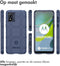 iMoshion Hoesje Geschikt voor Motorola Moto E13 Hoesje Siliconen - iMoshion Rugged Shield Backcover - Donkerblauw
