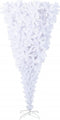 vidaXL - Kunstkerstboom - met - standaard - omgekeerd - 210 - cm - wit
