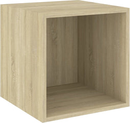 vidaXL - Wandkast - 37x37x37 - cm - spaanplaat - sonoma - eikenkleurig