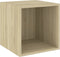 vidaXL - Wandkast - 37x37x37 - cm - spaanplaat - sonoma - eikenkleurig