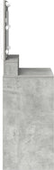 vidaXL - Kaptafel - met - LED-verlichting - in - Betongrijs, - 79x41x135 - cm