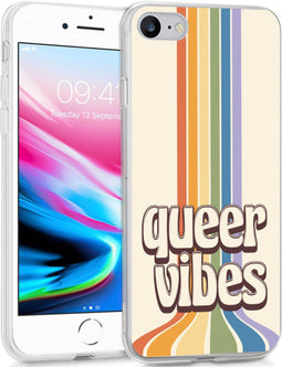 imoshion Hoesje Geschikt voor iPhone SE (2022) / SE (2020) / 8 / 7 Hoesje Siliconen - imoshion Design hoesje - Meerkleurig / Queer Vibes