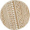 vidaXL - Vloerkleed - handgemaakt - met - zwarte - print - 90 - cm - jute