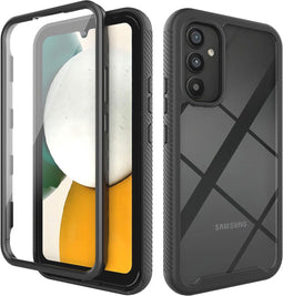 iMoshion Hoesje Geschikt voor Samsung Galaxy A34 (5G) Hoesje - iMoshion 360° Full Protective Case - Zwart / Transparant