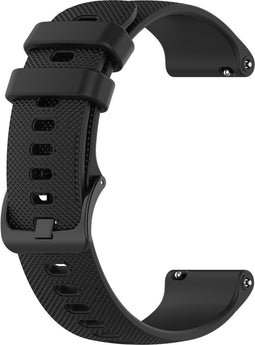 Milanees Bandje Geschikt voor Samsung Galaxy Watch 5 / Pro / 4 / 3 / Active 2 - Zwart