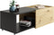 FMD - Salontafel - verlengbaar - Artisan - eikenkleurig - en - zwart