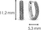 TI SENTO Dames Oorbellen - 925 zilver - Zilver - 7759SB
