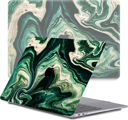 Lunso Geschikt voor MacBook Pro 13 inch M1/M2 (2020-2022) cover hoes - case - Peridot Canyon