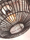 GOOD&MOJO Hanglamp Madeira - Rotan Zwart - Ø48cm - Modern - Hanglampen Eetkamer, Slaapkamer, Woonkamer
