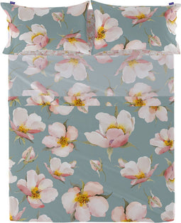 Bovenblad HappyFriday Spring blossom Multicolour 160 x 270 cm