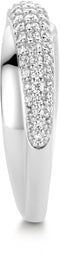 TI SENTO Dames Ring - 925 zilver - Zirconia wit - Maat 17.25 mm / maat 54 - 12281ZI