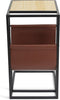 Lifa Living Magazine rek Manhattan - Tijdschriftenrek - Hout Veganistisch leer - Bruin - 35x45x63 (LxBxH)