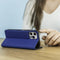 iMoshion Hoesje Geschikt voor Samsung Galaxy A12 Hoesje Met Pasjeshouder - iMoshion Slim Folio Bookcase - Donkerblauw