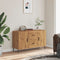 vidaXL - Dressoir - 100x36x60 - cm - bewerkt - hout - artisanaal - eikenkleurig