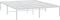 vidaXL - Bedframe - metaal - wit - 150x200 - cm