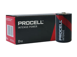 DURACELL - PROCELL ITENSE ALKALINE BATTERIJ 1,5 V LR20 D - 10 st.
