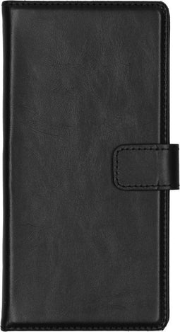 Selencia Hoesje Geschikt voor Samsung Galaxy Note 10 Hoesje Met Pasjeshouder - Selencia Echt Lederen Bookcase - Zwart