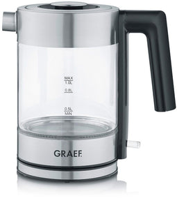 Graef WK300 - Waterkoker - Glazen behuizing - 1 liter - 2200 Watt