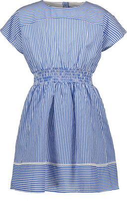 Like Flo Jurk - Meisjes - Gestreept - Blauw/Wit - Maat 128