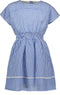Like Flo Jurk - Meisjes - Gestreept - Blauw/Wit - Maat 128