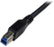 Startech.com USB 3.0-kabel - 1 m - rechtshoekig A naar B M/M - Zwart