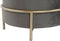 Voetensteun DKD Home Decor Bruin Grijs Gouden Metaal 48 x 48 x 46 cm