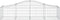 vidaXL - Schanskorven - 3 - st - gewelfd - 200x50x40/60 - cm - gegalvaniseerd - ijzer