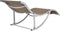 vidaXL - Ligbedden - inklapbaar - 2 - st - textileen - taupe