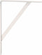 AMIG Plankdrager/planksteun van metaal - gelakt wit - H300 x B225 mm - boekenplank steunen - tot 260 kg