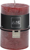 J-Line cilinderkaars Kers - bordeaux - medium - 39U - 6 stuks