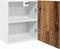 vidaXL - Hangkast - 50x31x60 - cm - bewerkt - hout - oud - houtkleurig